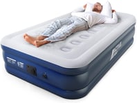 Active Era Premium Single Air Bed Inflatable Mattress with a Built-in