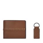 Box Wallets + Keychain FOSSIL BRONSON MLG0776210 Leather Brown