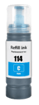 Epson 114 / C13T07B240 cyan bläck refill - Kompatibel