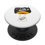 Cute Graphic For UFO Day Out Of This Fake World Social Media PopSockets Swappable PopGrip