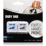 Baby Dab Foot & Hand Print Blue & Grey farve til barnets aftryk 2 stk.