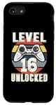 iPhone SE (2020) / 7 / 8 Gamer Level 16 Unlocked Video Game 16th Birthday Boys Girls Case