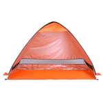 shunlidas Lightweight Beach Tent Instant Pop Up Tent UV Protection Camping Tent for Fishing Travel Sun Shelter Sunshade Canopy-Orange