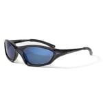 Bloc Cobra Sports Sunglasses Black Blue Mirror XB20N