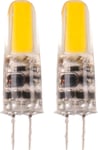 Clas Ohlson Stiftlampa LED G4 12 V 1,7 W, 2-pack