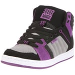 Vans Callie Hi, Baskets mode femme - Noir/gris/violet, 39 EU