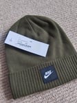 NIKE Khaki Futura BEANIE HAT Toque UNISEX Army Green Mens Womens 803732-395