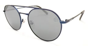 Timberland Polarized Sunglasses Satin Blue / Grey Silver TB9158 91D