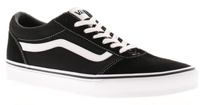 Vans Mens Skate Shoes Pumps Trainers Mn Ward Leather Lace Up black UK Size