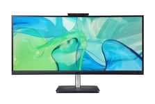Acer Vero CB343CURDbemiiphcuzx 34-tums skärm med 5 MP webbkamera, Windows Hello och Type-C-dockningsstation