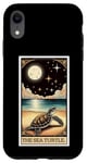 iPhone XR The Sea Turtle Tarot Card Stars and Moon Women Men Kids Case
