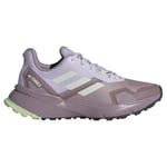 adidas Women's Terrex Soulstride Trail Running Shoes Sneaker, fig/Crystal Jade/semi Green Spark, 9.5 UK