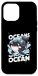 Coque pour iPhone 12 Pro Max Protégez nos océans Journée mondiale des océans, Orca Save Earth Sea