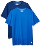 Amazon Essentials Men's Active Performance Tech T-Shirt (Available in Big & Tall), Pack of 2, Navy/Royal Blue, XXL Plus