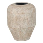 BigBuy Home Iron Cream Vase 31.5 x 31.5 x 38.5 cm