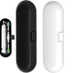 2-pack resefodral för tandborste, fodral för elektrisk tandborste, för Braun Oral-B elektrisk tandborste