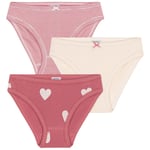 Petit Bateau Hearts 3-pack Trosor Rosewood Marshmallow | Rosa | 10 years
