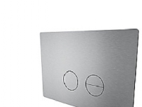 Qtoo kontrollplatta - borstat rostfritt stål Passar Geberit Sigma 112