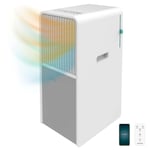 Cecotec Climatiseur Portable ForceClima 9550 Style Heating Connected. 9000 BTU, Surface de 16 m², Télécommande, 5 Modes et 2 Vitesses, Minuterie, Wi-Fi, Roues Multidirectionnelles 360º