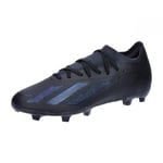 adidas Mixte X Crazyfast.2 FG Football Shoes (Firm Ground), Core Black/Core Black/Core Black, 40 EU