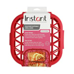 New Instant Pot Air Fryer Instant Vortex Flippable Silicone Grill Cage in Red