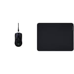 Razer Viper Ultimate - Ambidextrous Esports Gaming Mouse Powered by HyperSpeed Wireless Technology Black & Gigantus V2 Medium - Soft Medium Gaming Mouse Mat for Speed and Control Black