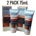 Loreal Hydra Energetic All In One Moisturiser,after Shave+Face Care,75mL, 2 Pack