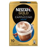 Caffe' Cappuccino Decaffeinated Nescafe' Gold 140 Gr 10 Bags Sachets Milk