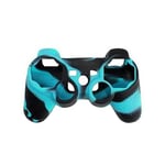 OSTENT Camouflage Silicone Skin Case Cover Compatible for Sony PS2/3 Wireless/Wired Controller - Color Ice Blue