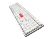 Ducky One 2 - White Edition - tastatur - bakgrunnsbelyst - USB-C - Tysk - tastsvitsj: CHERRY MX Red - hvit