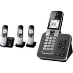 Panasonic KX-TG6823FRB DECT Téléphone Numérique sans Fil Répondeur Numérique, Base et 3 Combinés & KX-TGD320FRG Téléphone Numérique sans Fil Répondeur Numérique, Base et Combiné