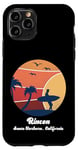 Coque pour iPhone 11 Pro Rincon Santa Barbara California Surf Vintage Surfer Beach
