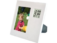Omega digital weather station with photo frame OWSPF01, silver