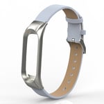 Xiaomi Mi Smart Band 4 genuine leather watch band - White