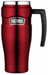 Thermos King Hot and Cold Stainless Steel Travel Mug 470ml Red