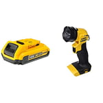 Dewalt 2 Ah Li-Ion Battery Pack, 18 V, Black/Yellow with Lithium-Ion Body Only Cordless Torch