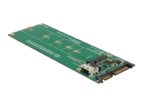 Delock U.2 SFF-8654 or SATA Converter to 1 x M.2 Key M slot - Diskkontroller - M.2 - M.2 NVMe Card / SATA 6Gb/s - PCIe, SATA 6Gb/s