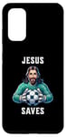 Coque pour Galaxy S20 Jesus Soccer Football Christianisme Gardien de but Christ Church