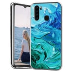 ZhuoFan Case for Blackview A80 Pro Clear Slim, Phone Case Cover Silicone TPU Transparent with Design Shockproof Soft TPU Back Bumper Protective for Blackview A80 Pro 6.49", Graffiti