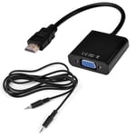 Videokonverter - Cablexpert - A-HDMI-VGA-03 - HDMI till VGA - Upplösning 1920x1200 - Svart