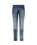 Diesel Mens Thommer-X 009FL Jeans - Blue Cotton - Size 30W/30L