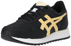 ASICS Men's Tiger Runner II Sneaker, Black Faded Yellow, 5.5 UK