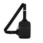 （20x19,5cm）Herrväska, Vattentålig Dubbelficka Bröstväska, Crossbody Fanny Pack för Mig
