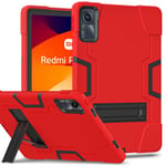 Xiaomi Redmi Pad SE Tvåfärgad Skal - Röd och Svart