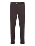 Denz Turn Up Trousers Designers Trousers Formal Brown Oscar Jacobson