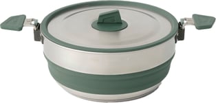 Sea To Summit Sea To Summit Detour Stainless Steel Collapsible Pot 3 L Laurel Wreath Green OneSize, LAUREL WREATH GREEN