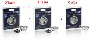 DELONGHI Filtre Café Crème 1 Tasse / 2 Tasses / Cialde ESE pour ICÔNE, DEDICA