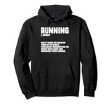 Running Definition Track and Field Marathon Running Runner Pullover Hoodie