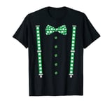Bow Tie & Suspenders Cool Irish St Patricks Day Men Boy Kids T-Shirt