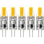 G4 LED 220V 2W 2700K varmvit 200LM, silikonlampor ersätter traditionella 20W halogenlampor, 5-pack